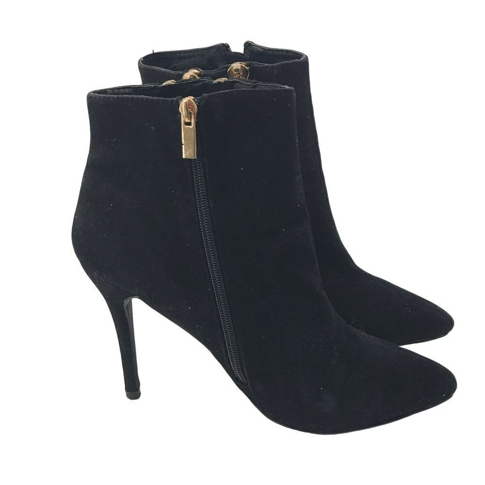 Anne Michelle Women's Heeled Ankle Boot Black Size 11